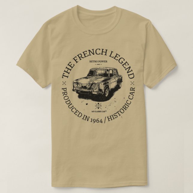 Renault R8 Gordini T Shirt (Design framsida)