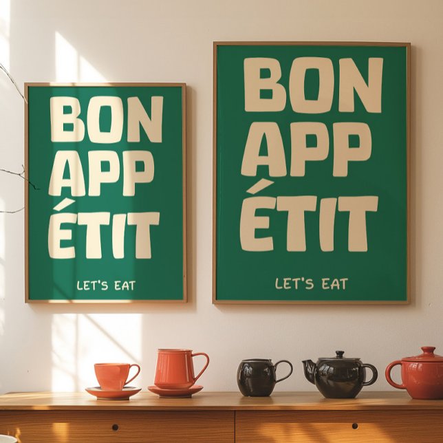 rench Quote Kitchen Wall Bon Appétit Poster (Skapare uppladdad)