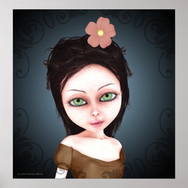 Render 107b Gothic Girl Poster (Framsidan)