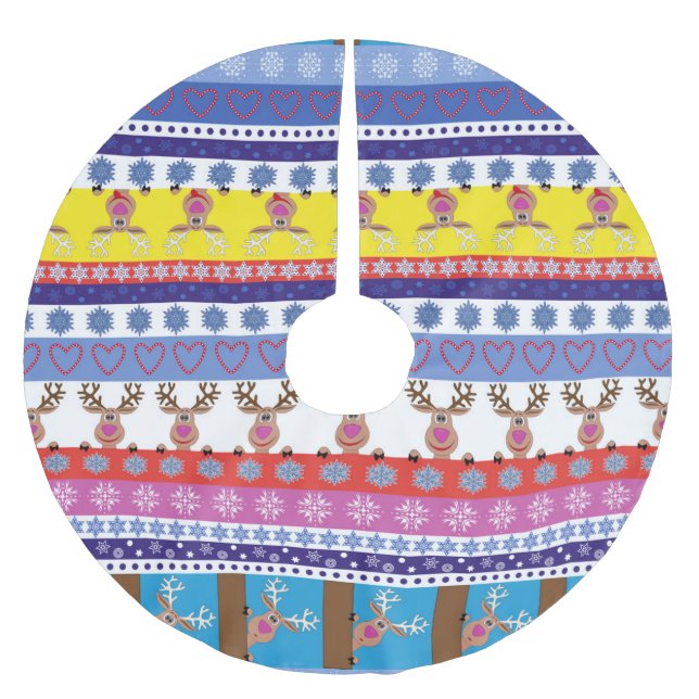 rendömet christmas julgransmatta borstad polyester (Framsidan)