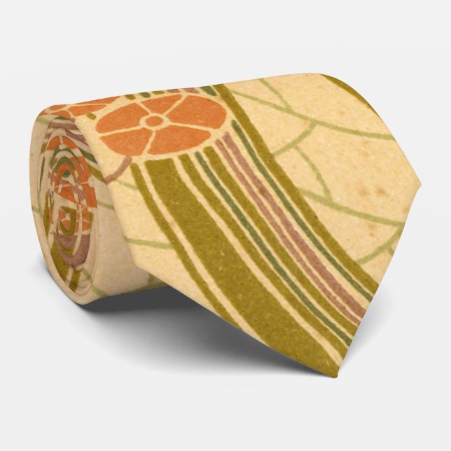 Rene Beauclair's Art nouveau Curvy Blommönster Slips (Rullad)