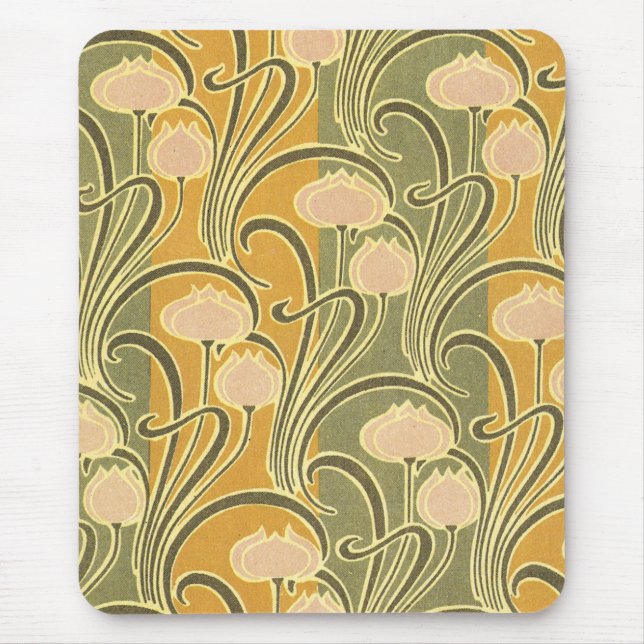 Rene Beauclair's Art nouveau Rand & Flowers Musmatta (Framsidan)