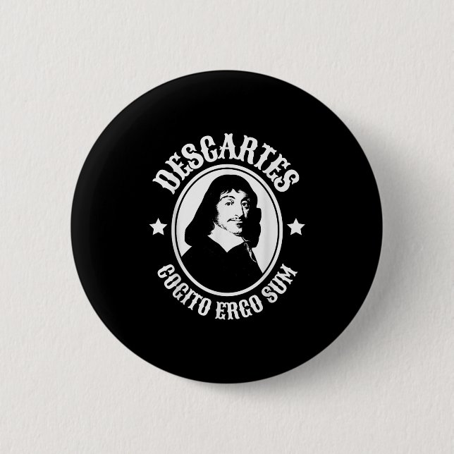 Rene Descartes Cogito Ergo Sum Quote Knapp (Framsida)