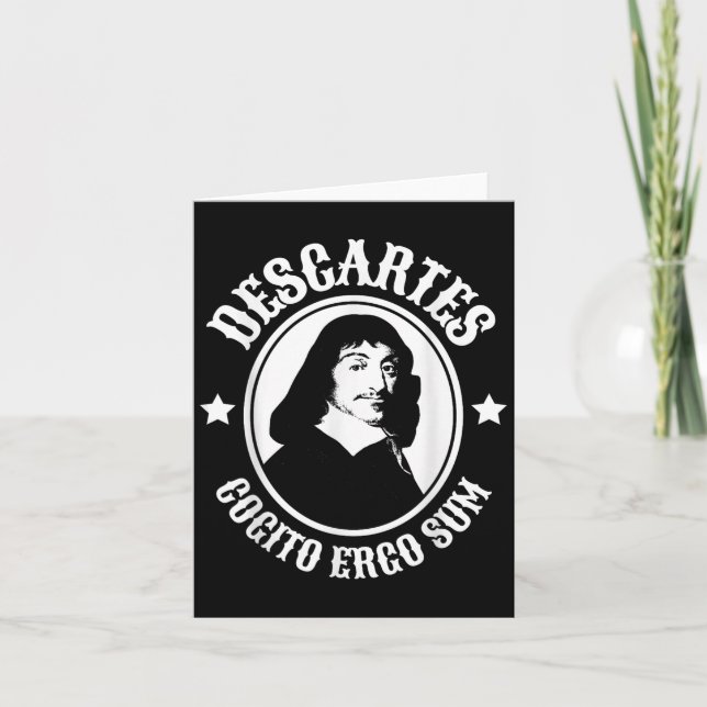 Rene Descartes Cogito Ergo Sum Quote Kort (Framsida)