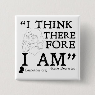 Rene Descartes Cogito knäppas Knapp