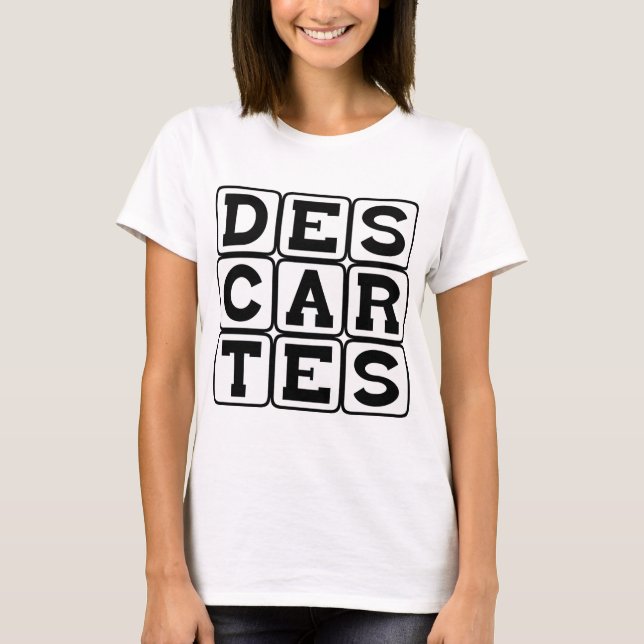 Rene Descartes, Filosof T-shirt (Framsida)