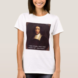 René Descartes Jag Tänker, Alltså Är Jag Citat T-shirt