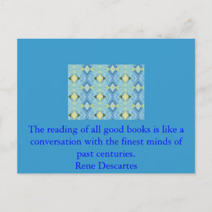 Rene Descartes litteraturcitat Vykort
