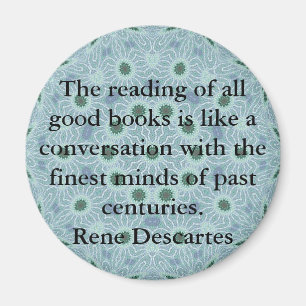 Rene Descartes litteraturcitationstecken Magnet