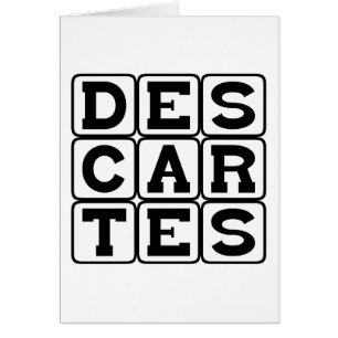 Rene Descartes, Philosopher Hälsningskort