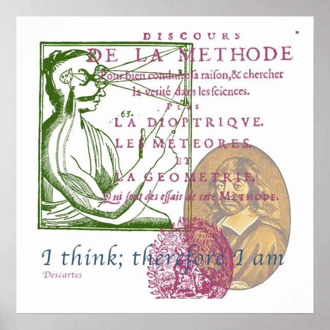 Rene Descartes poster (Framsidan)
