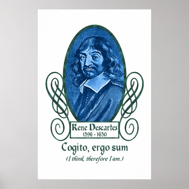 René Descartes Poster (Framsidan)