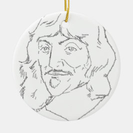 Rene Descartes prydnad Julgransprydnad Keramik