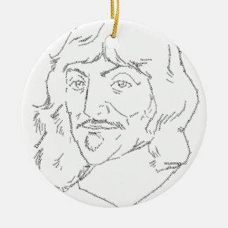 Rene Descartes prydnad Julgransprydnad Keramik