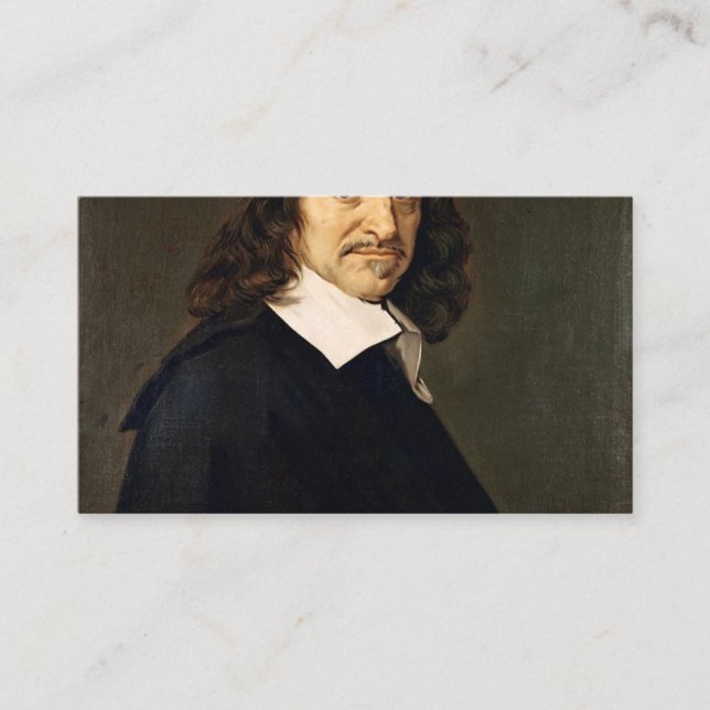 Rene Descartes Visitkort (Framsida)