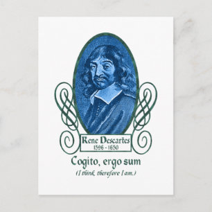 René Descartes Vykort