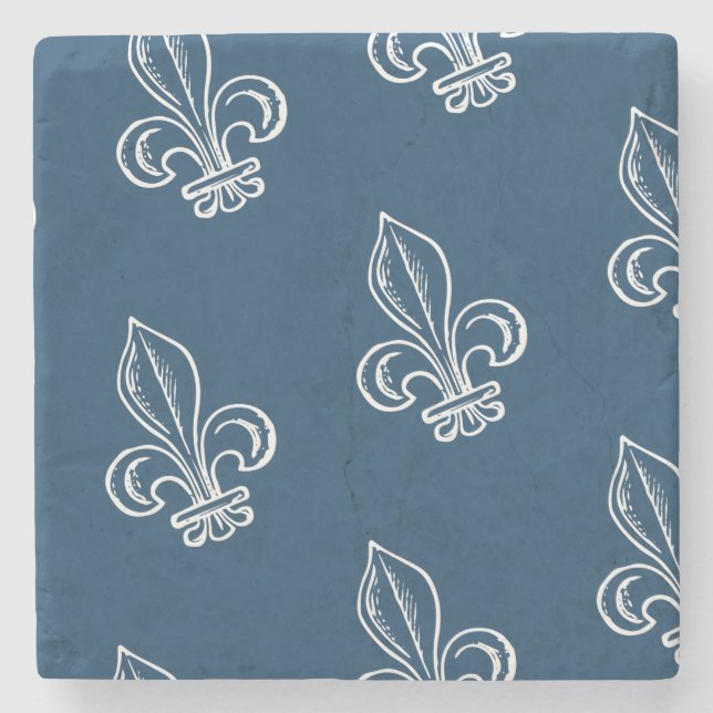 René Levesques Citation Peuple Québec Fleur de Lys Stenunderlägg (Framsidan)