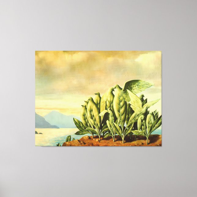 Rene Magritte art Canvastryck (Framsida)