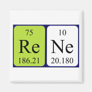 Rene periodisk magnet bord namn