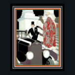 Rene Vincent Art Deco Skriv ut Automobilia 16 x 20 Poster<br><div class="desc">René Vincent,  Cover art for Automobilia,  juli 1922</div>