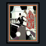 Rene Vincent Art Deco Skriv ut Automobilia 16 x 20 Poster<br><div class="desc">René Vincent,  Cover art for Automobilia,  juli 1922</div>