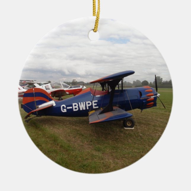 Renegade Biplan Julgransprydnad Keramik (Framsidan)