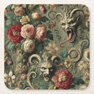 🩸 Renegade Harvest – gotisk victoriansk stil Underlägg Papper Kvadrat