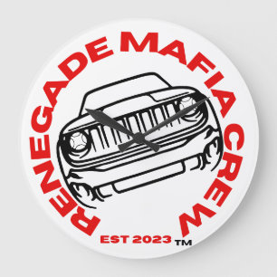 Renegade Mafia Crew Clock Stor Klocka