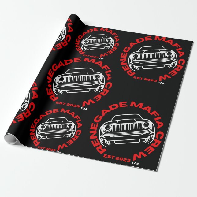 Renegade Mafia Crew Wrapping Papper Presentpapper (Utrullad)