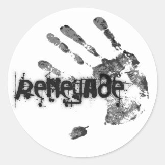 Renegade Sticker Lakan Runt Klistermärke