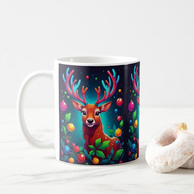 "Rener & Baubles" jul Kaffemugg (Med munk)