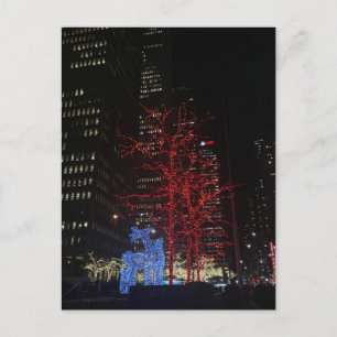 Rener jul Ljus New York Manhattan Helg Vykort