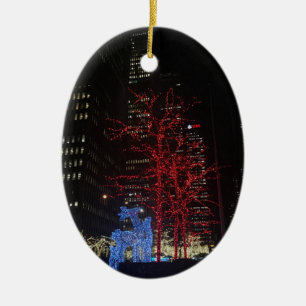 Rener jul Ljus New York Manhattan Julgransprydnad Keramik