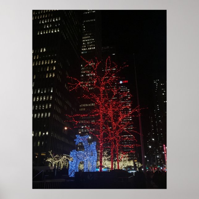 Rener jul Ljus New York Manhattan Poster (Framsidan)