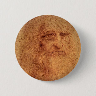 Renessanskonst Självporträtt av Leonardo da Vinci Knapp