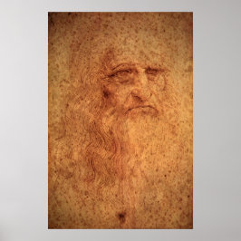 Renessanskonst Självporträtt av Leonardo da Vinci Poster