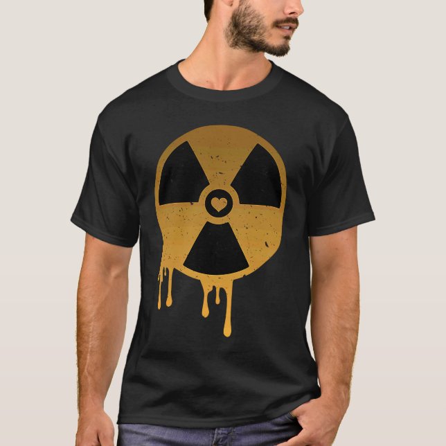 Renewable Energy Radioactive Sign Proud Nuclear En T Shirt (Framsida)