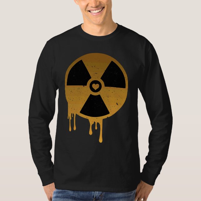 Renewable Energy Radioactive Sign Proud Nuclear En T Shirt (Framsida)