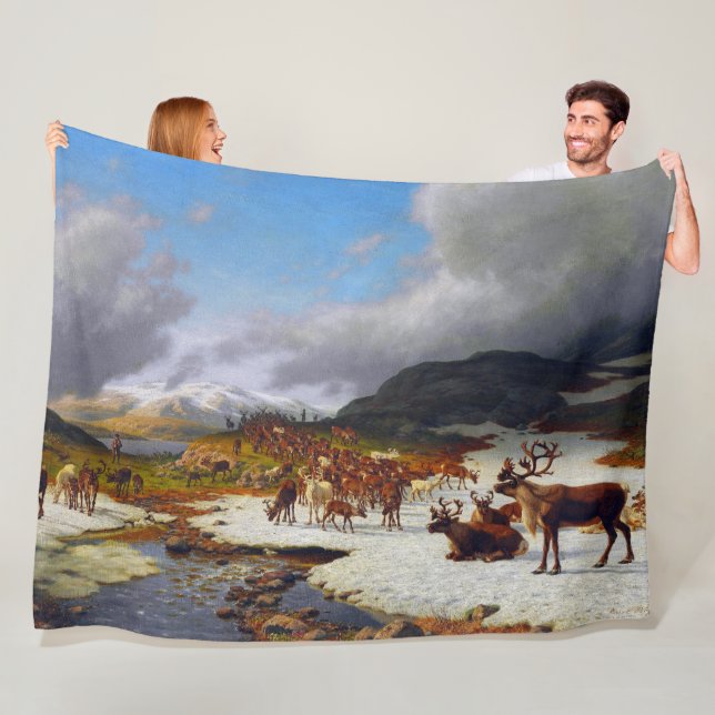 Renflock i bergen norr om Røros Fleecefilt (På plats)