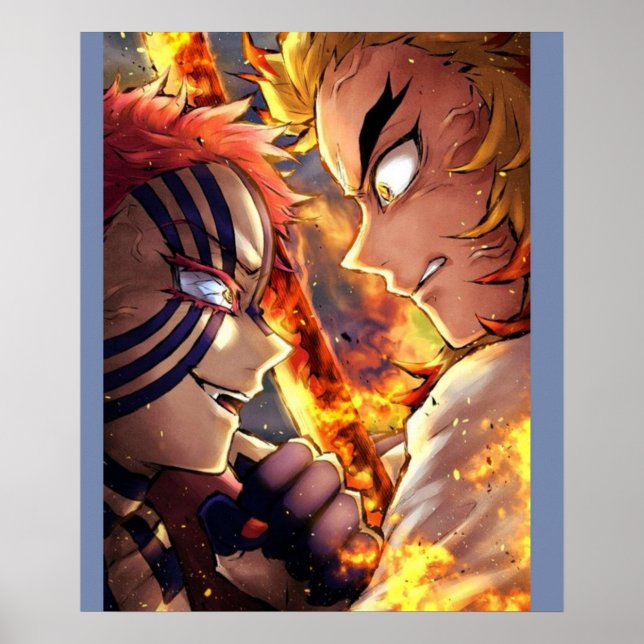 Rengoku Flame Pillar Demon Sayer Kimetsu no Yaib Poster (Framsidan)