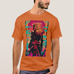 Rengoku Vaporwave Neon Filmplakat rolig T Shirt
