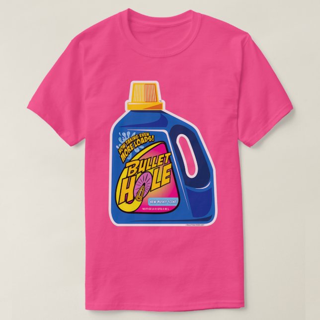 Rengör den klämmigt med Bullethole Detergent T Shirt (Design framsida)
