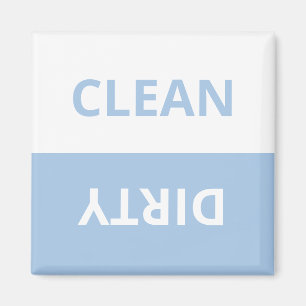 Rengör Dirty Pastel Blue White Funy Kitchen Magne Magnet