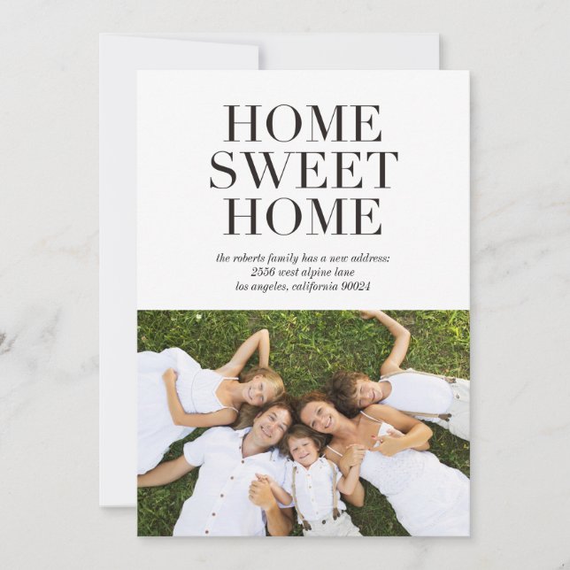 Rengör klassiskt | Modern Flytta för foto-meddelan Meddelande (Framsida)