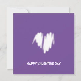 Rengör monokrom modern klassy Vibe Kärlek Heart Kort