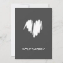 Rengör monokrom modern, vit hjärt-QR-kod