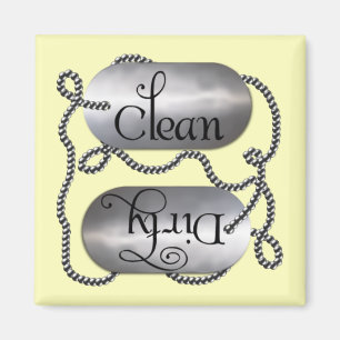 Rengör N Dirty Hundbrickors 4 (Dishwasher Magnet) Magnet
