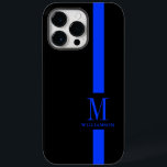 Rengör och minimera monogram | Tunn blå linje | Po<br><div class="desc">Med ett smart men minimalt utseende som kommer att vända huvudet märks iphone case med anpassningsbarnas monogram och namn i tjänsteteamets medlem inbyggt i den klassiska tunna blå linjen rand. Den blå linjen är en symbolisk representation av den amerikanska polisen. Detta är något som skulle ge en underbar personlig studenten...</div>