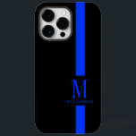 Rengör och minimera monogram | Tunn blå linje | Po<br><div class="desc">Med ett smart men minimalt utseende som kommer att vända huvudet märks iphone case med anpassningsbarnas monogram och namn i tjänsteteamets medlem inbyggt i den klassiska tunna blå linjen rand. Den blå linjen är en symbolisk representation av den amerikanska polisen. Detta är något som skulle ge en underbar personlig studenten...</div>
