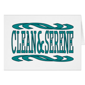 Rengör och rengör server hälsningskort
